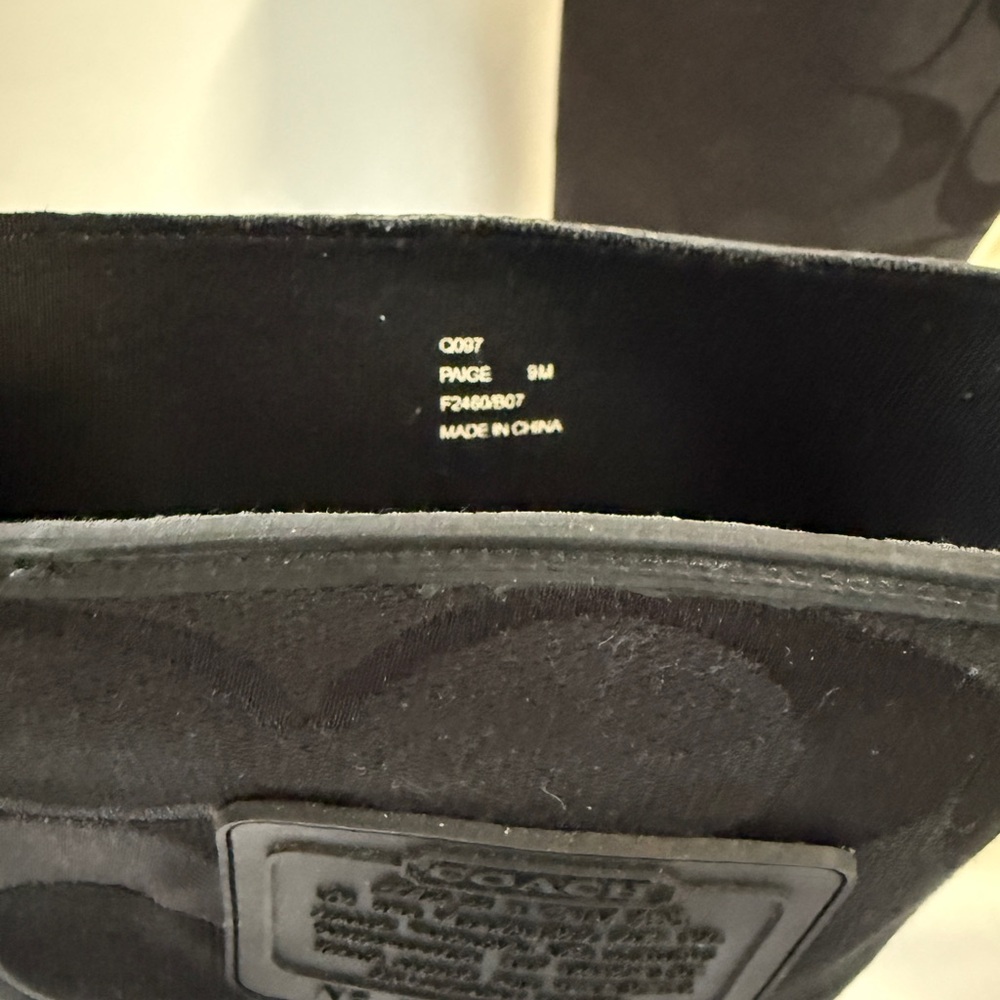 Coach Black Patterned Winter Boots - Picture 4 of 6
